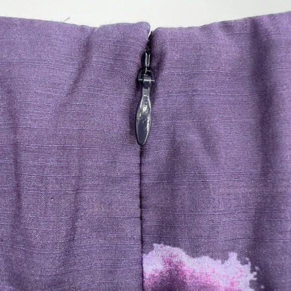 Lela Rose for Neiman Marcus x Target Cocktail Purple Floral Fit & Flare Dress 4 - Picture 7 of 11